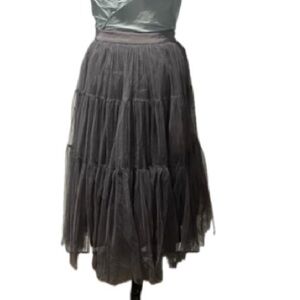 HYFVE Charcoal Gray Tulle Skirt
